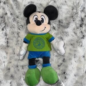 WDW Animal Kingdom Mickey Mouse Plush 11" Dino Institute Stuffed Animal Green